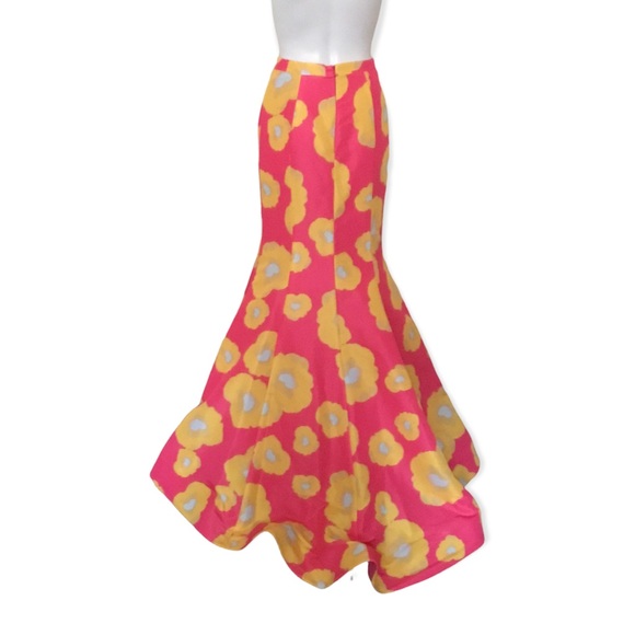 Rachel Allan Floral Mermaid 2 Piece Dress Size 2 - Picture 5 of 15